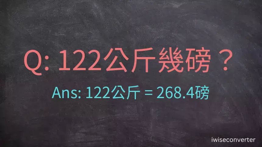 122公斤幾磅？