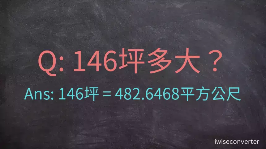 146坪多大？146坪幾平方公尺？