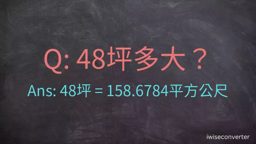 48坪多大？48坪幾平方公尺？