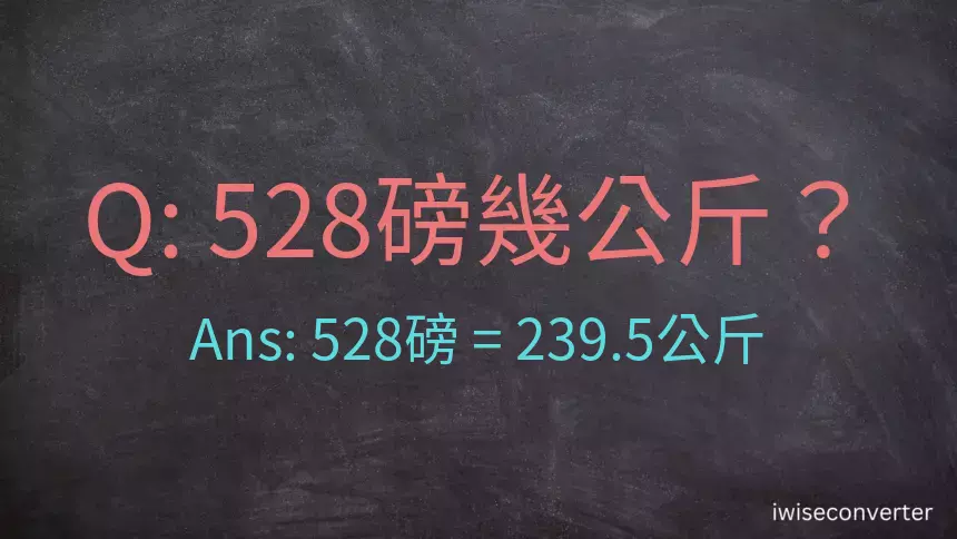 528磅幾公斤？