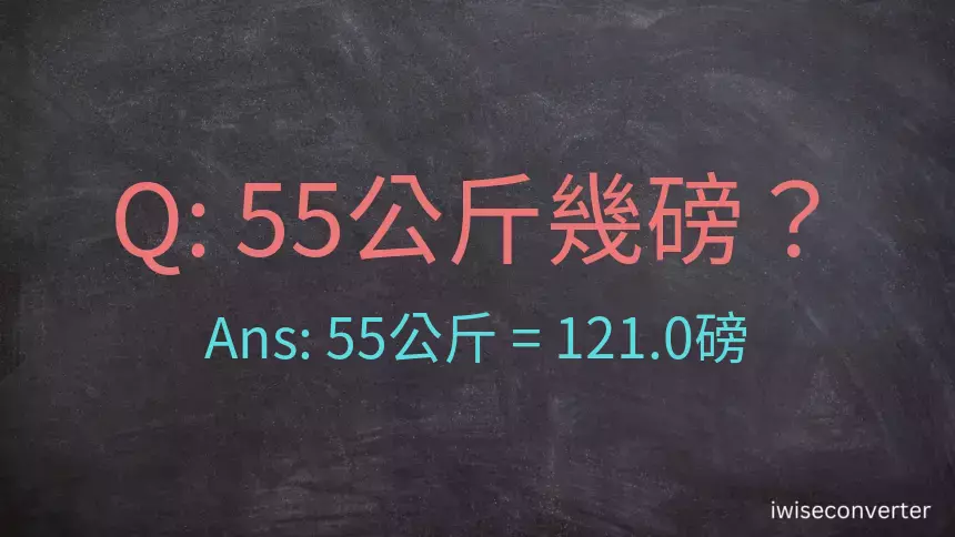 55公斤幾磅？