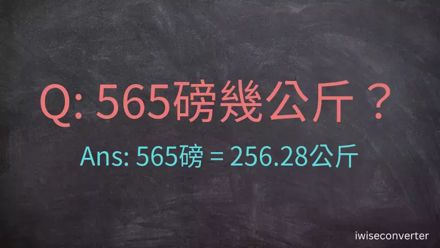 565磅幾公斤？