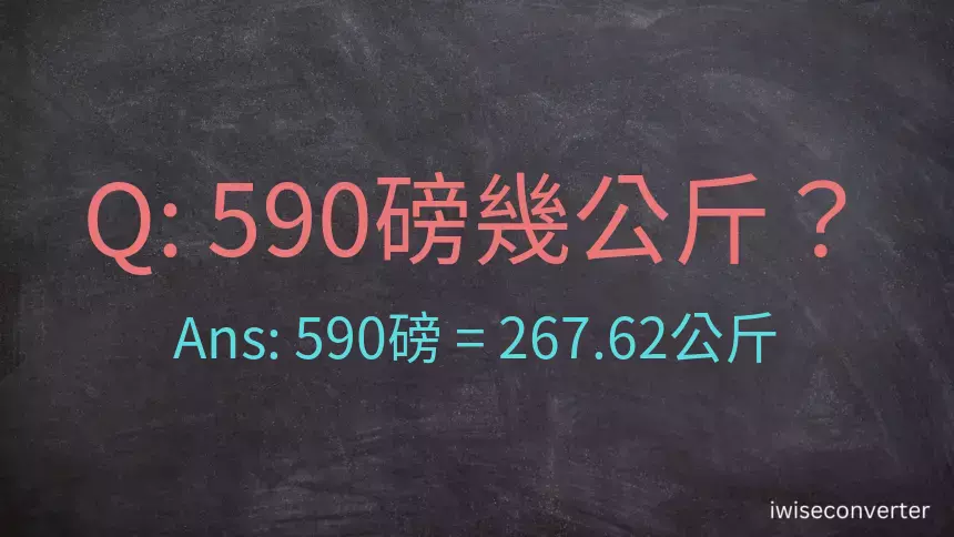 590磅幾公斤？