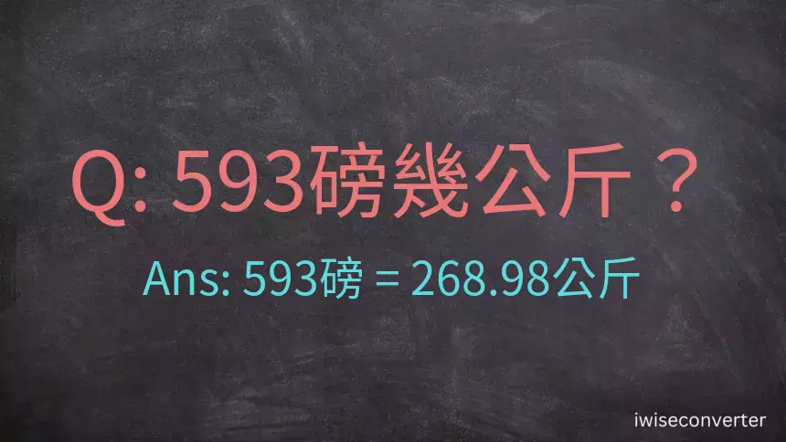 593磅幾公斤？