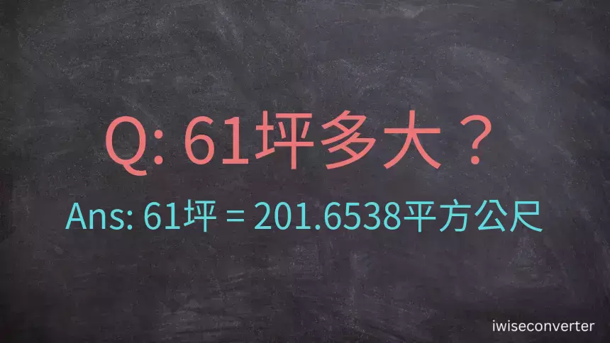 61坪多大？61坪幾平方公尺？