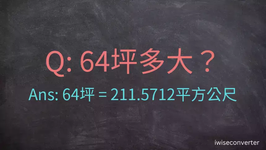 64坪多大？64坪幾平方公尺？