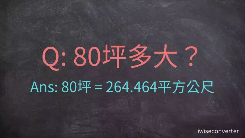 80坪多大？80坪幾平方公尺？